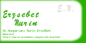 erzsebet murin business card