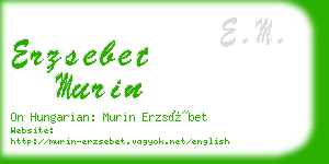 erzsebet murin business card